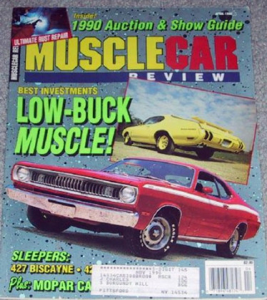 MUSCLE CAR REVIEW 1990 APR - SC/RAMBLER, 427 BISCAYNE, ROAD RUNNER, RALLYE 350
